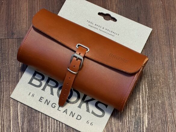 Brooks Original Challenge Large Tool Bag Leder Satteltasche Honey Braun