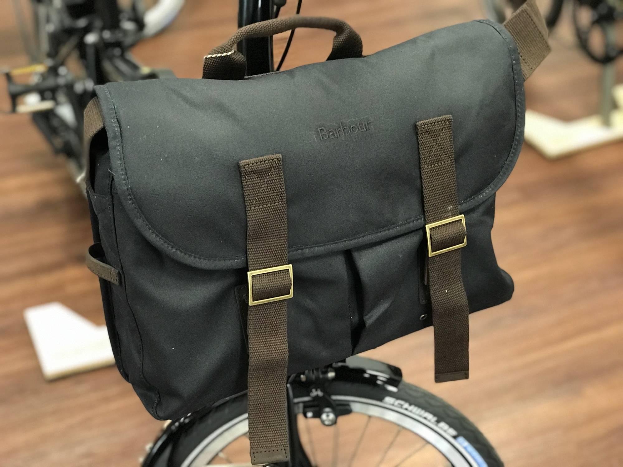 brompton barbour tarras bag