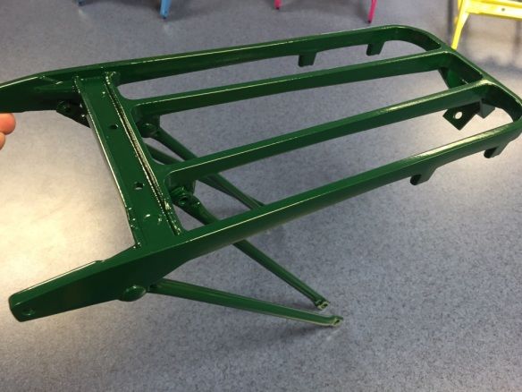 XXS Brompton Gepäckträger Racing Green nackt XXS Brompton Gepäckträger Racing Green nackt