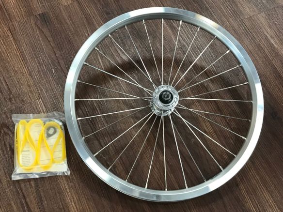 Brompton Laufrad Vorne Standard silber Brompton Laufrad Vorne Standard silber