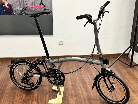 Brompton P Line Storm Grey Hoher Lenker Demobike