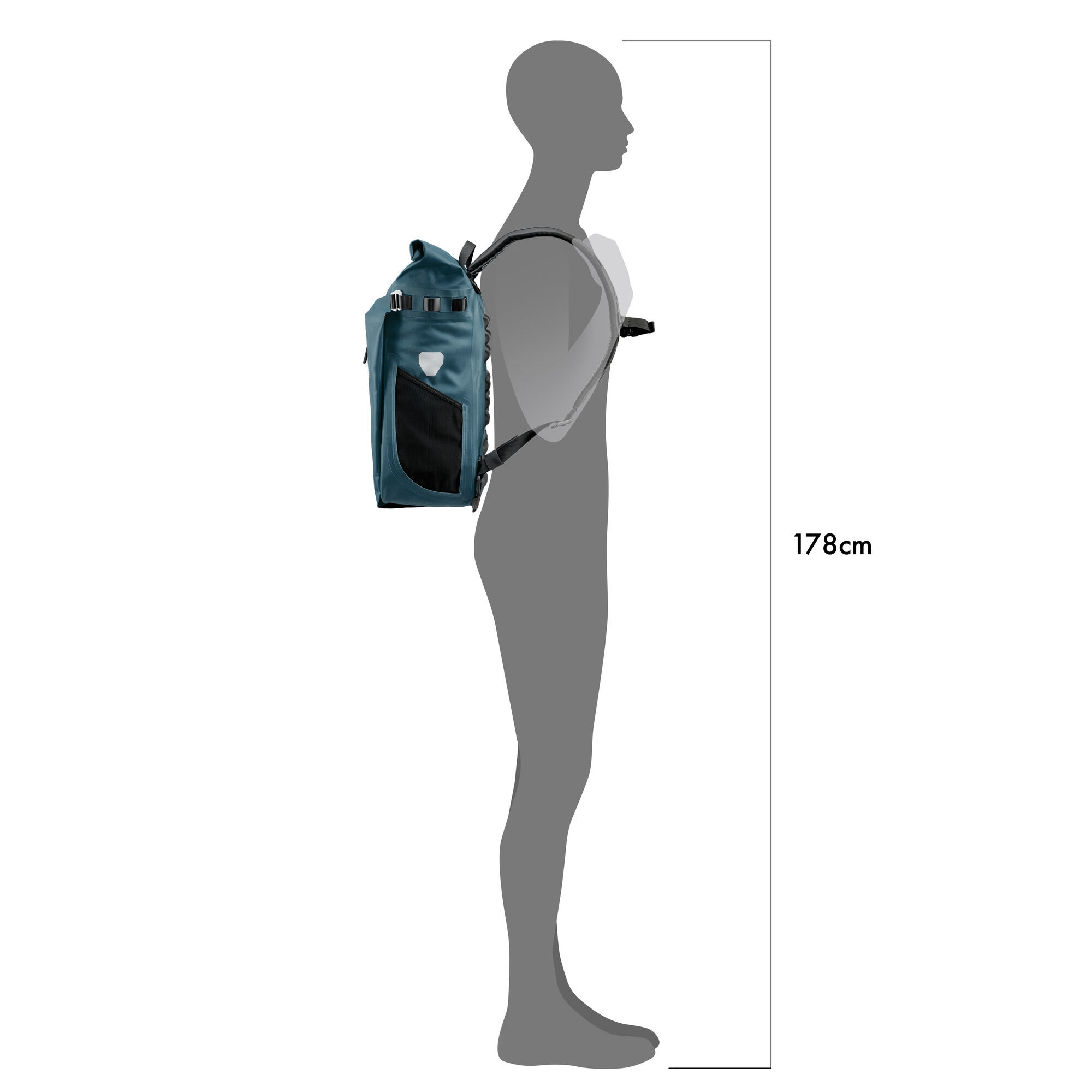 Ortlieb Radtasche Rucksack Vario 26L petrol