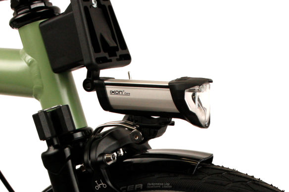 Brompton Ixon Batterie-Licht 50Lux Silber