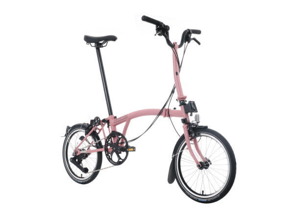 Brompton C Line 12-Gang Flamingo Pink Mittlerer Lenker Brompton C Line 12-Gang Flamingo Pink Mittlerer Lenker