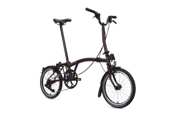 Brompton C Line 12-Gang Red Plum M-Lenker Brompton C Line 12-Gang Red Plum M-Lenker