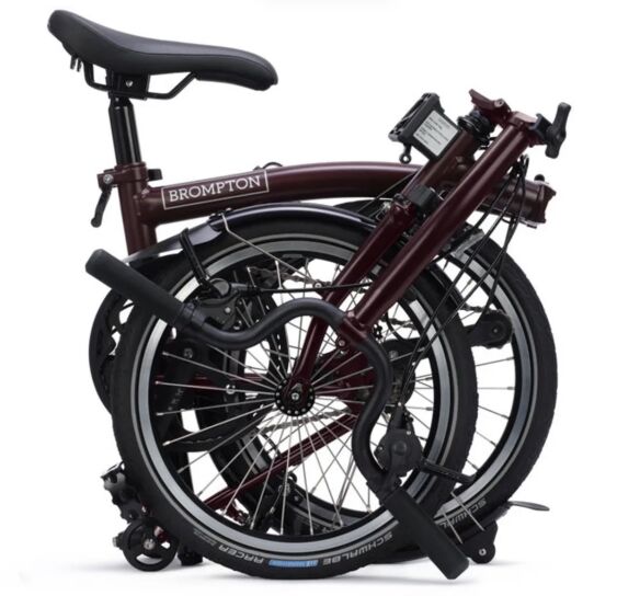 Brompton C Line 4-Gang Red Plum Tiefer Lenker Brompton C Line 4-Gang Red Plum Tiefer Lenker