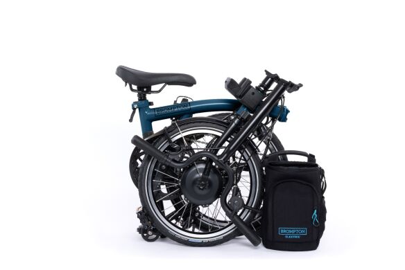 Brompton Electric C Line Explore (12Gang) Ocean Blue Mittlerer Lenker