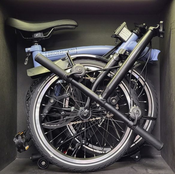 Brompton Explore Cloud Blue/Schwarz Tiefer Lenker