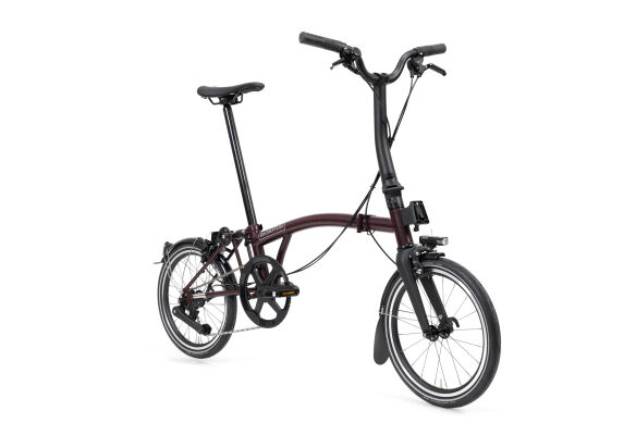 Brompton New P Line 12-Gang Red Plum Weinrot M-Lenker