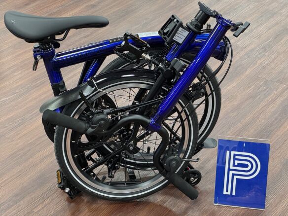 Brompton P Line Urban (4-Gang) Bolt Blue Lacquer Hoher Lenker