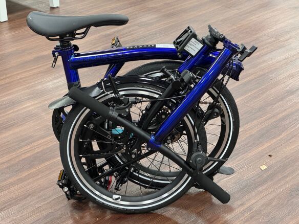 Brompton P Line Urban (4-Gang) Bolt Blue Lacquer Tiefer Lenker