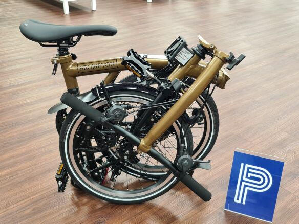 Brompton P Line Explore (12-Gang) Bronze Sky Tiefer Lenker