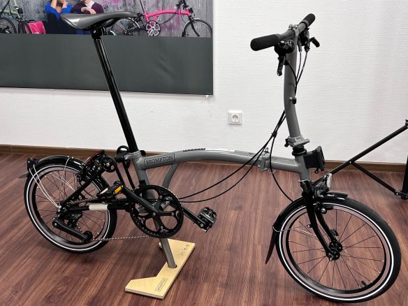 Brompton P Line Storm Grey Tiefer Lenker