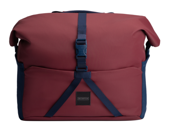 Brompton Roll Top Bag Large Farbe Plum Rot