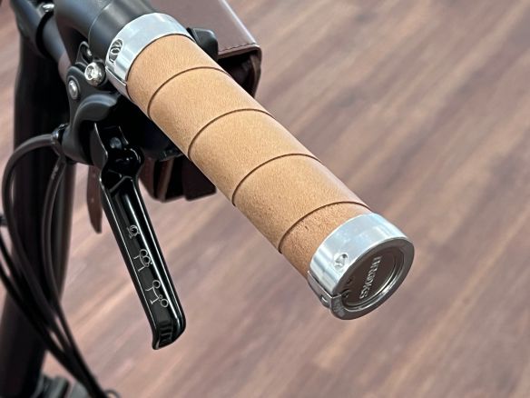 Brooks Slender Grips Leder Handgriffe Dark Tan Aged braun Brooks Slender Grips Leder Handgriffe Dark Tan Aged braun