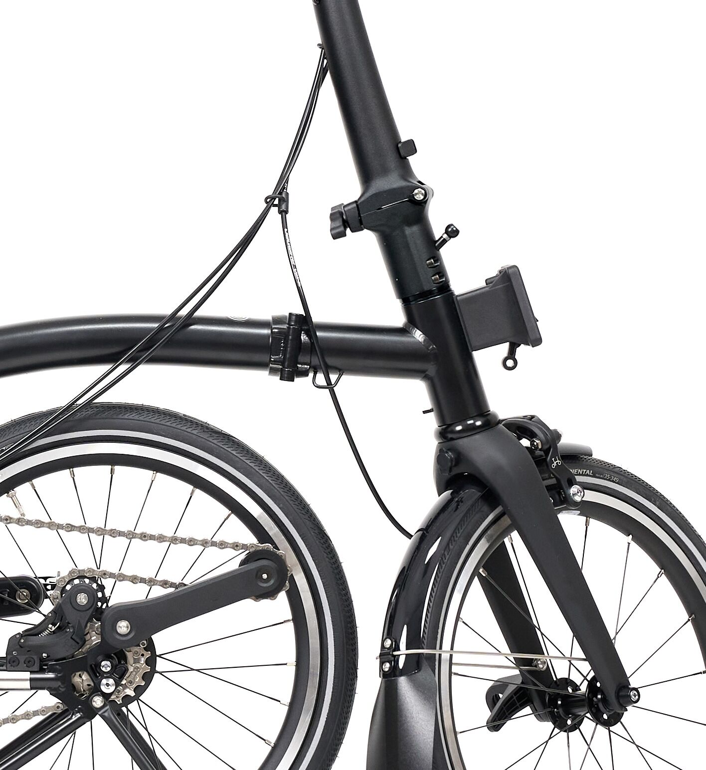 Brompton New P Line 4-Gang Matt Black M-Lenker > FaltradXXS.de