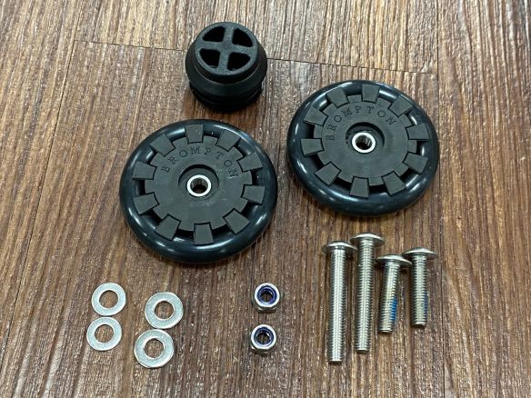 Brompton Easy Wheels Eazy 2er Set 6mm (Gepäckträger 2x bestellen )