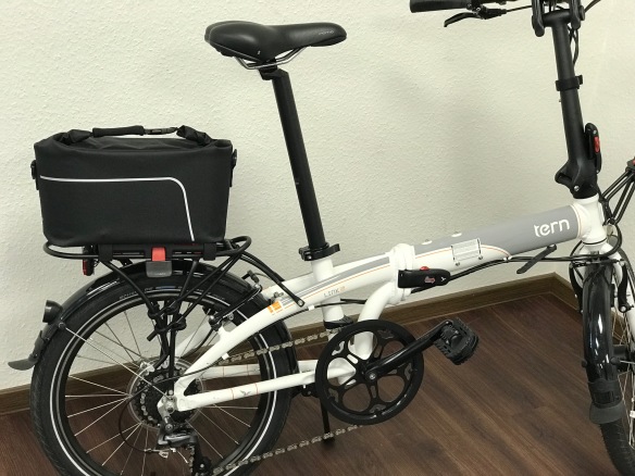 KLICKfix Tern/Dahon Gepäckträgertasche wasserdicht 10 Liter mit Rollverschluß und Schnellbefestigung