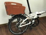 KLICKfix Rad Kiste Gepäckträger Birkenholz passend für Tern/Dahon Falträder