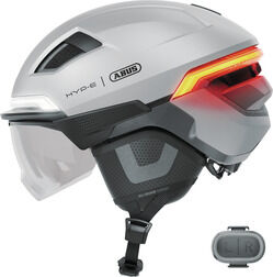 Abus HYP-E ACE Smart Helm - Gleam Silver S / 51-55cm