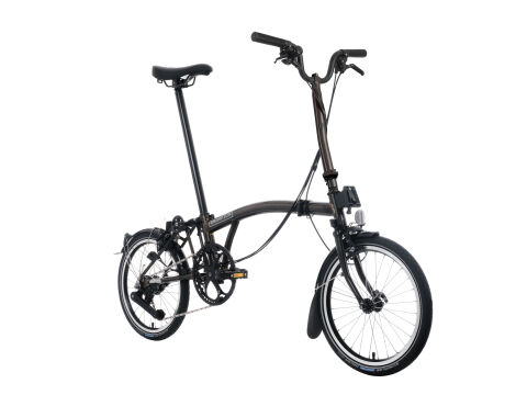 Brompton C Line 12-Gang Black Lacquer Hoher Lenker