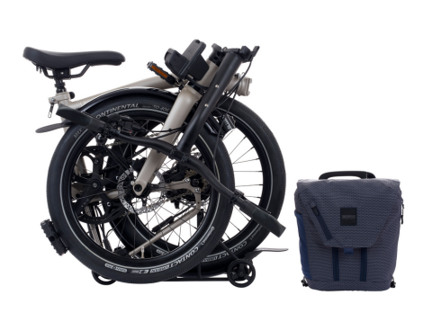 Brompton Electric G Line Traildust white mittlerer Lenker Mod.26