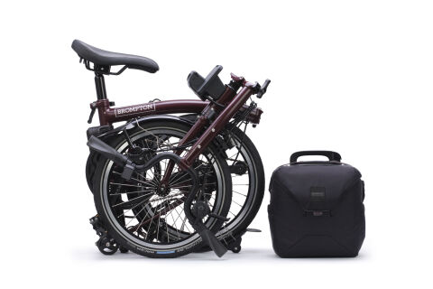 Brompton New Electric C Line (ab 13,8 kg) Plum Red H-Lenker