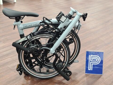 Brompton P Line 12-Gang Lunar Ice M-Lenker