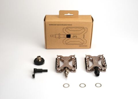 Brompton Superlight Pedalen-Set Silber