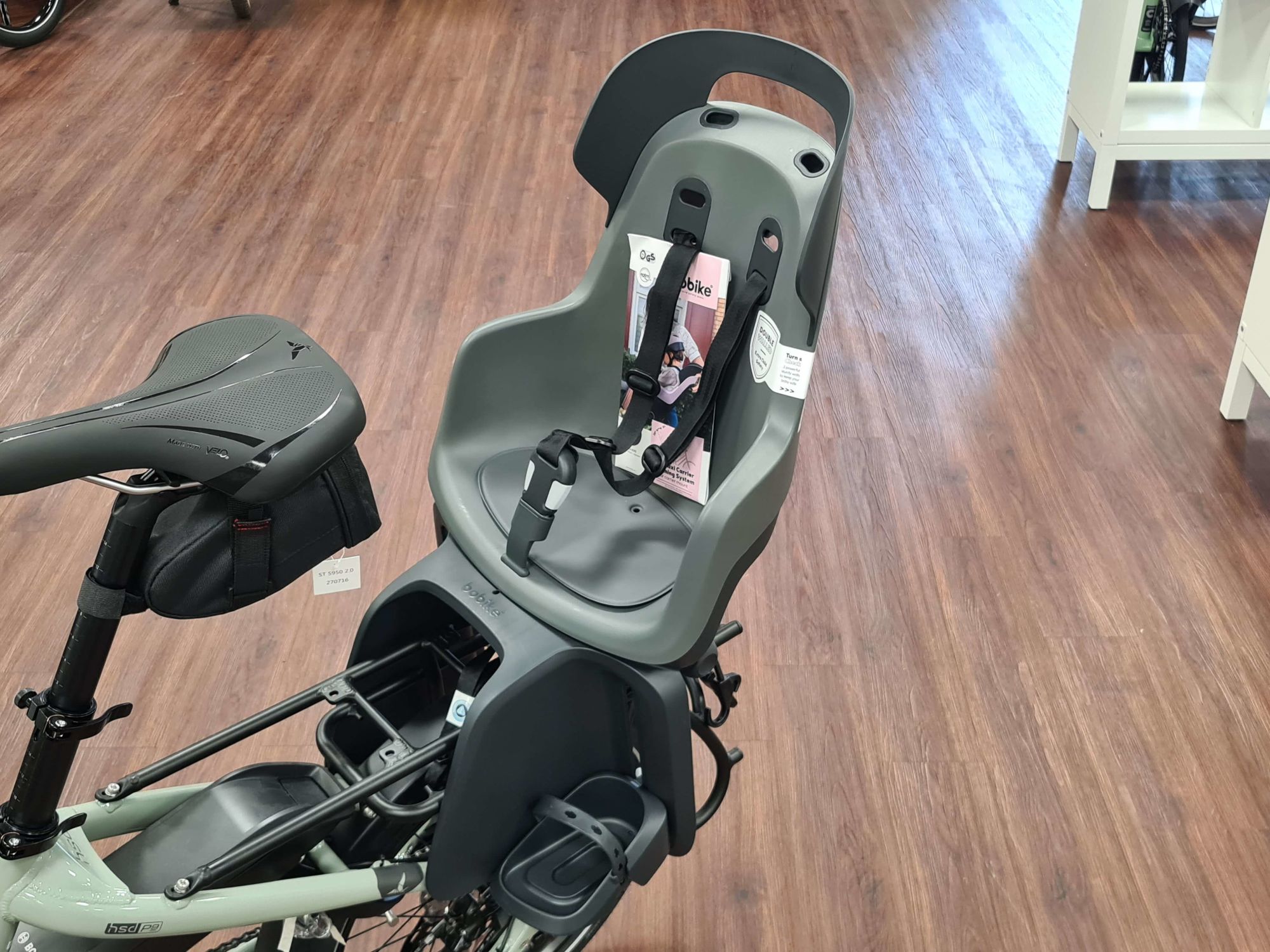 BOBIKE 8012600006 - Achterfiets Kinderzitje GO MAXI RS Ligsysteem voor