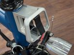 Brompton C Line 12-Gang Ocean Blau mittlerer Lenker SILBER gepimmt