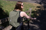 Brompton Electric Backpack Medium Olive Green
