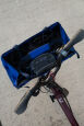 Brompton Electric Basket Large Blau
