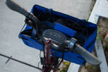 Brompton Electric Basket Large Blau
