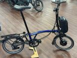 Brompton Electric C Line 6 Gang Gebraucht (2700 km.) Blue Lacquer Hoher Lenker