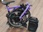 Brompton Electric C Line Explore (12Gang) Pop Lilac Hoher Lenker