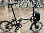 Brompton Electric C Line Explore (12Gang) Black Lacquer Mittlerer Lenker