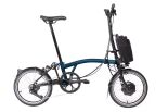 Brompton Electric C Line Explore (12Gang) Ocean Blue Hoher Lenker