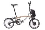 Brompton Electric C Line Explore (12Gang) Dune Sand Mittlerer Lenker