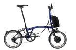 Brompton Electric P Line 4-Gang Bolt Blue Mittlerer Lenker