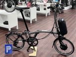 Brompton Electric P Line Storm Grey Hoher Lenker