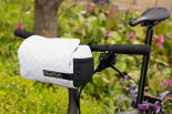 Brompton Lenkertasche Barbag weiß Segeltuch