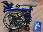 Brompton P Line Urban (4-Gang) Bolt Blue Lacquer Tiefer Lenker