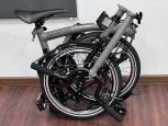 Brompton P Line Storm Grey Hoher Lenker mit Rack