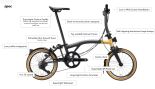 Brompton T Line Ceratec 4 Gang mittlerer Lenker