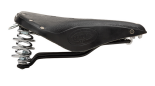 Brooks B67 Leder Sattel mit Federung breit Schwarz