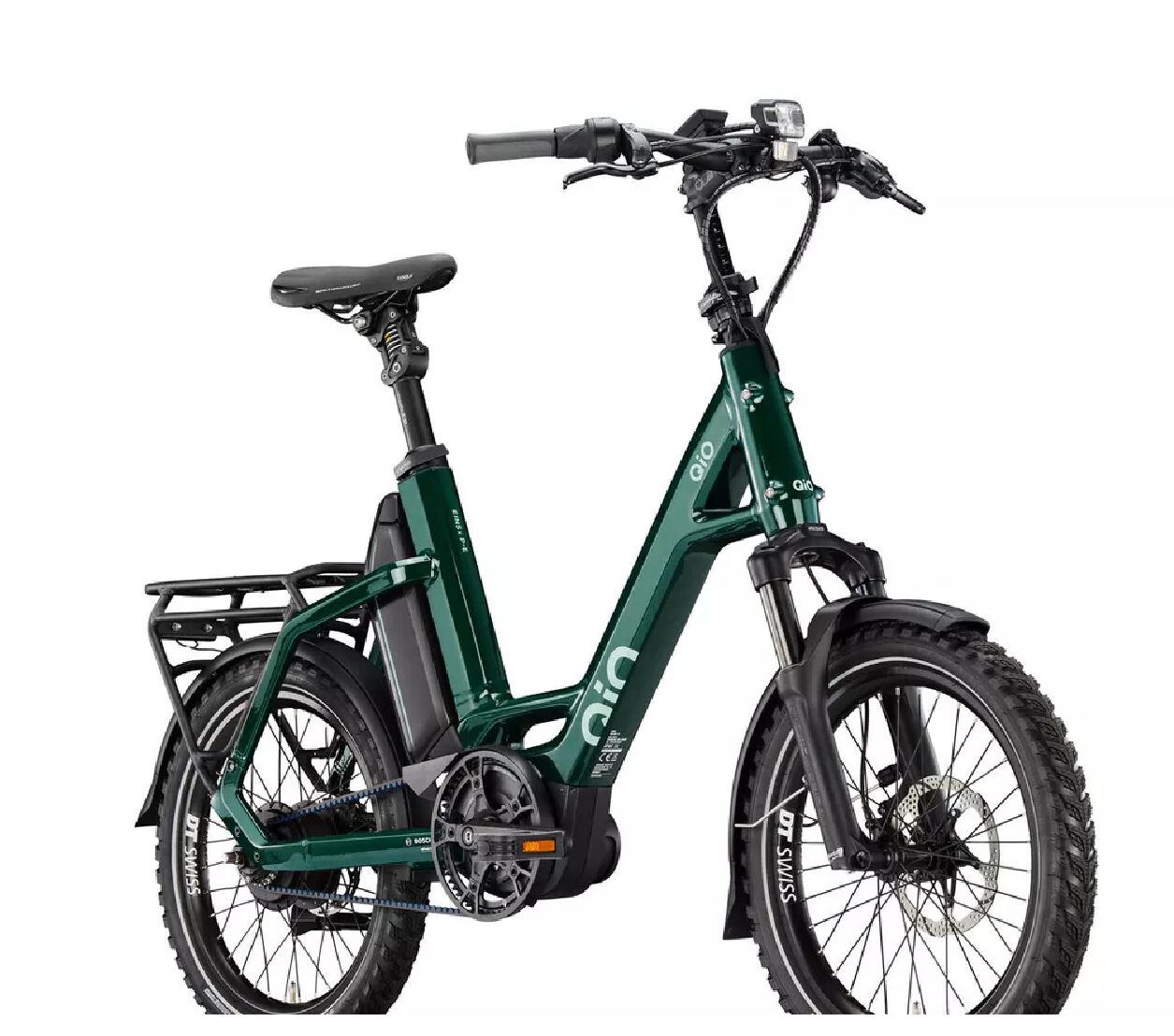 QiO EINSx PE mit Federgabel Forest Green Kompaktrad, Pedelec > FaltradXXS.de